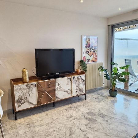 Sunny And Cosy Sea View Studio Antibes Exteriér fotografie